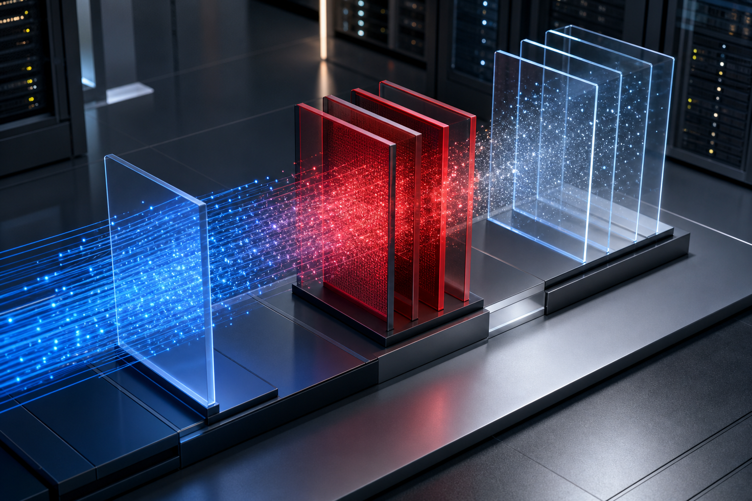 A symbolic data compliance checkpoint with stages for data processing and logging.