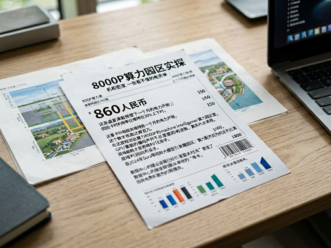 8000P算力园区实探：机柜密度、液冷管道和一张看不懂的电费单 cover image