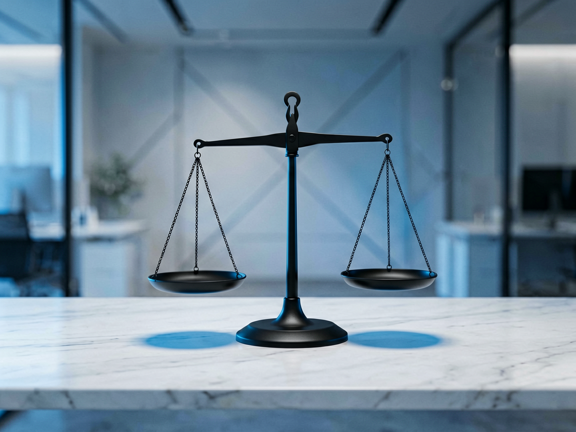 Abstract representation of AI financial auditing with secure digital ledgers