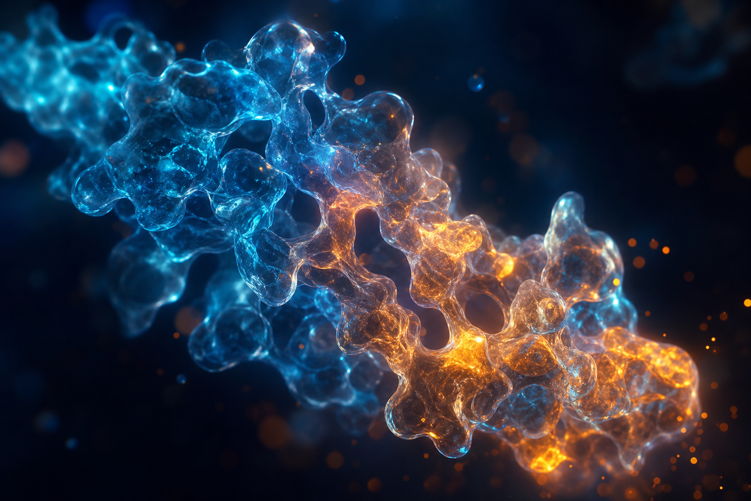 Abstract visualization of protein dynamics and computational simulation
