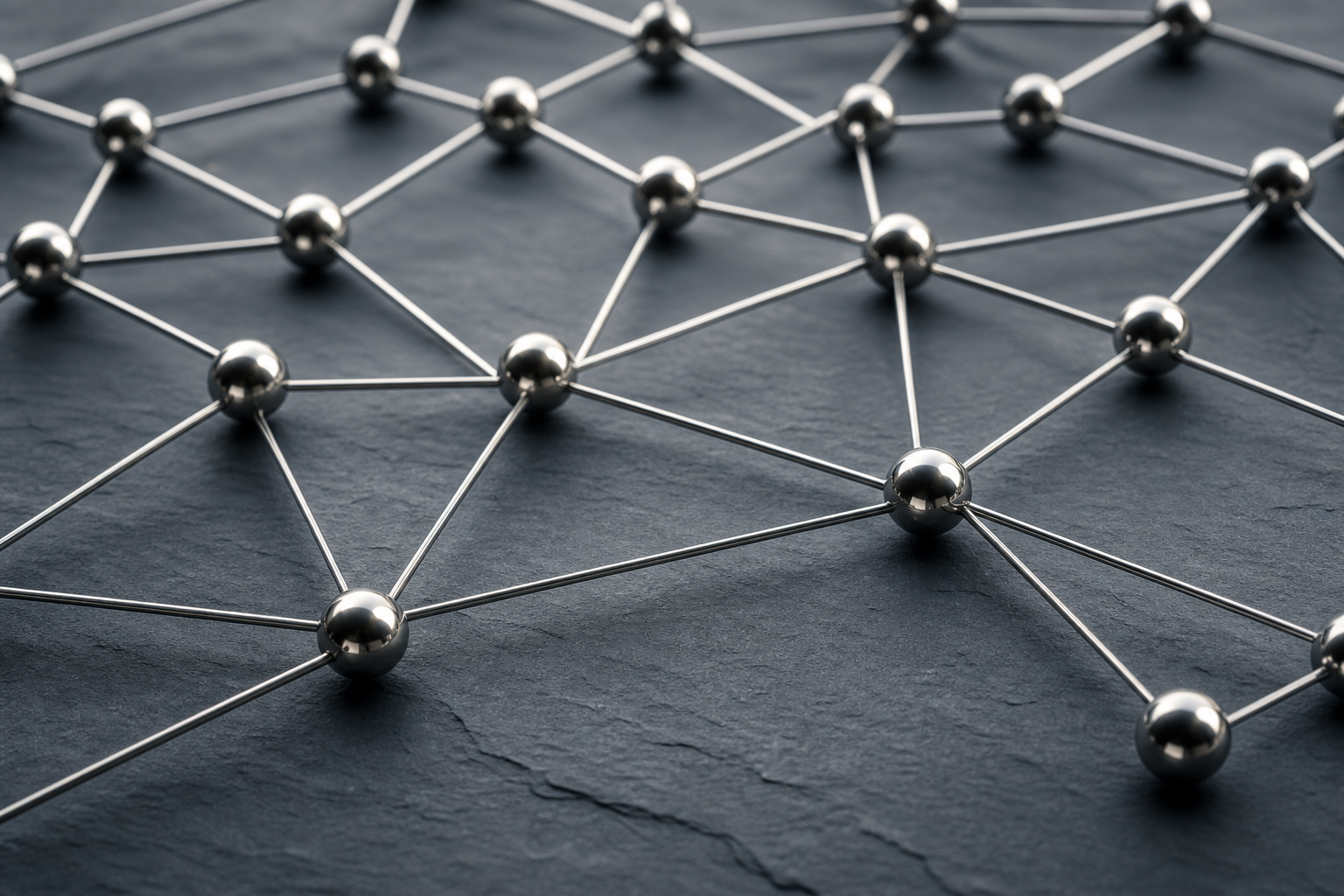 Abstract visualization of a knowledge graph structure