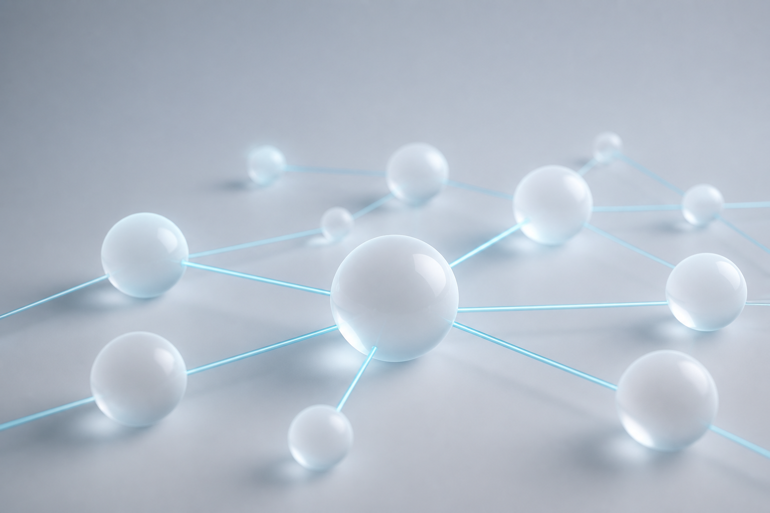 Abstract visualization of interconnected nodes representing a knowledge graph