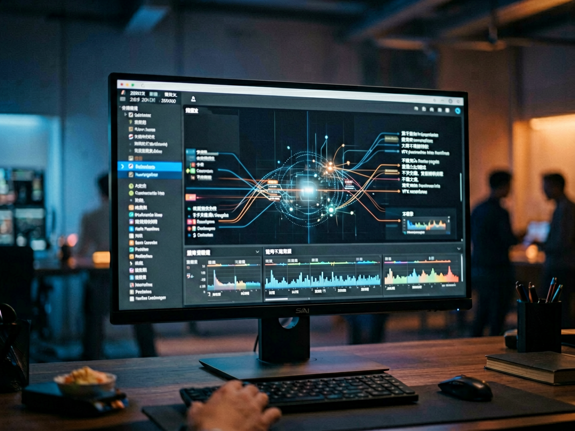A close-up of a professional video editing timeline interface with complex node graphs and color wheels, symbolizing the industrial application of generative AI