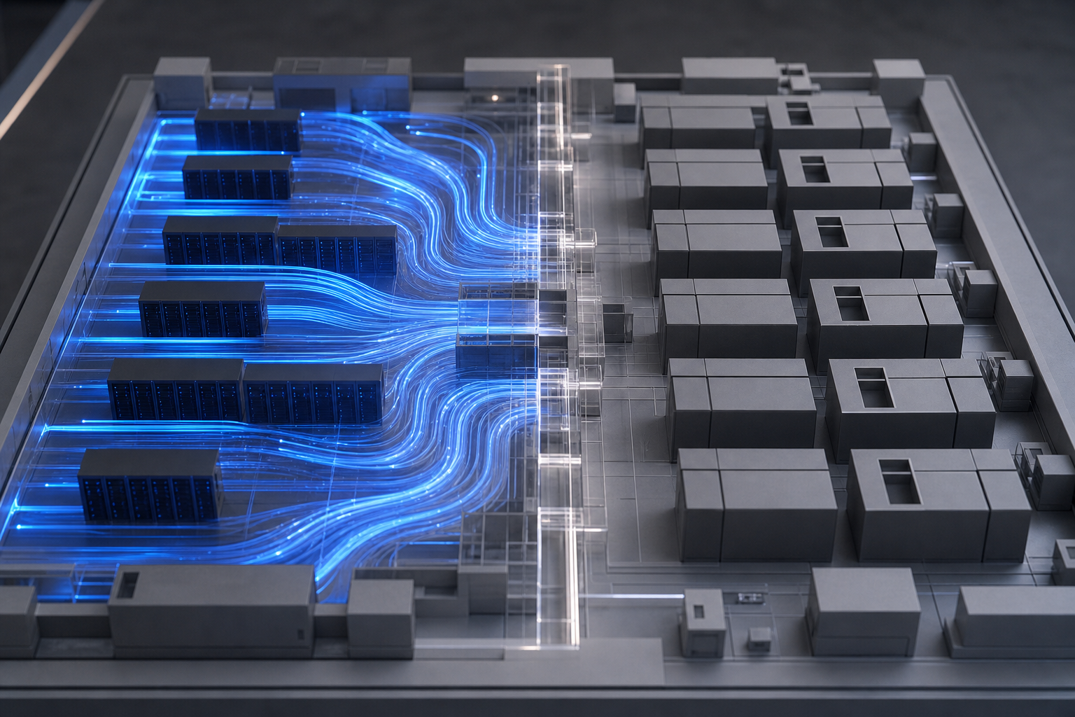 Editorial concept illustrating the balance between speed and stability in shared computing infrastructure