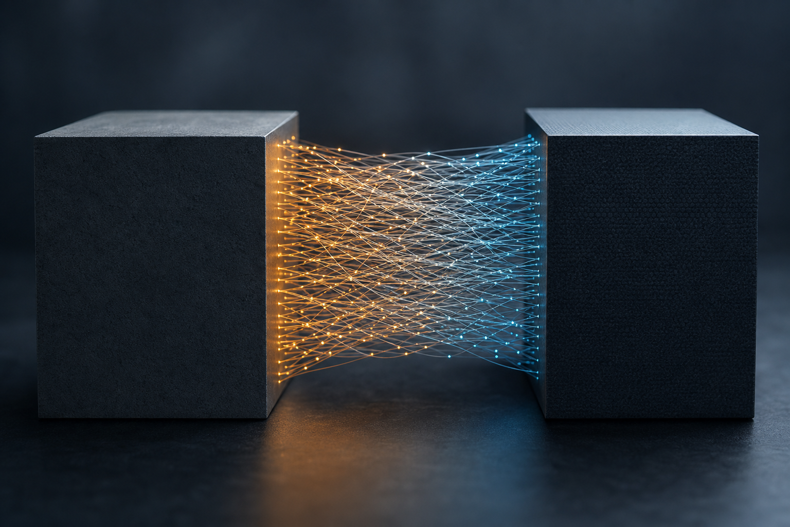 Abstract representation of data connection and infrastructure bridging