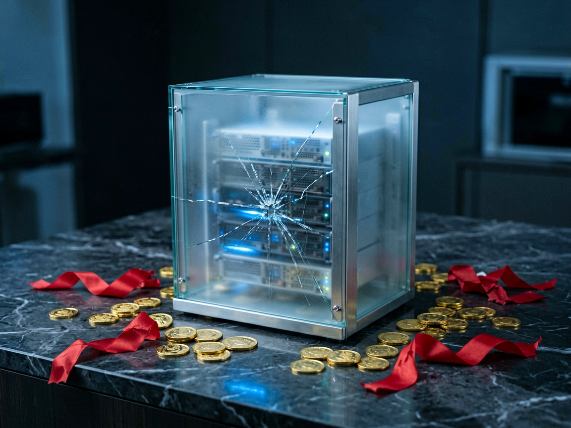 A symbolic representation of financial loss and regulatory pressure on AI technology