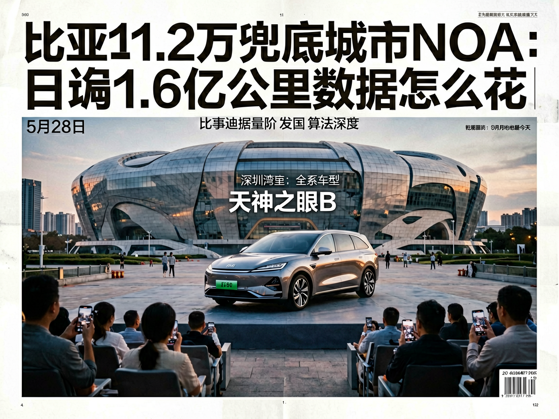 比亚迪1.2万兜底城市NOA：日均1.6亿公里数据怎么花 cover image