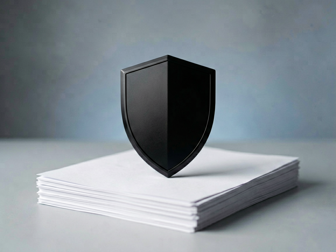 A conceptual image representing robust financial security and AI risk control