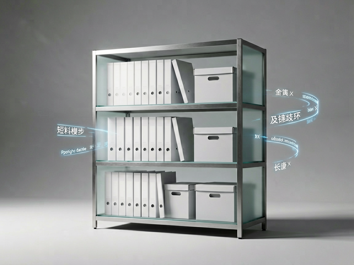 A conceptual editorial image showing a structured, layered filing system with distinct sections for recent, intermediate, and long-term storage, illuminated by 