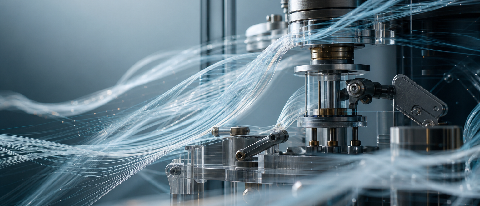 A conceptual editorial image showing a complex, intricate mechanical gear system partially obscured by soft, ethereal digital fog, symbolizing the hidden comput