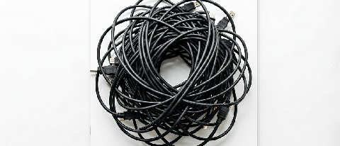 A conceptual editorial image representing the complexity and friction of shared computing resources