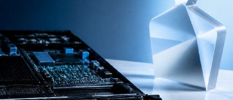 A conceptual editorial image representing the transition from traditional commerce to AI-driven computing power.