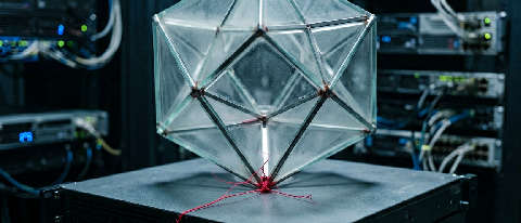 A conceptual image representing the fragility of digital supply chains and the blurred lines between open access and security risks.