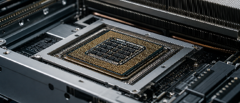 A complex circuit board with a single component highlighted, symbolizing precise engineering and compatibility.
