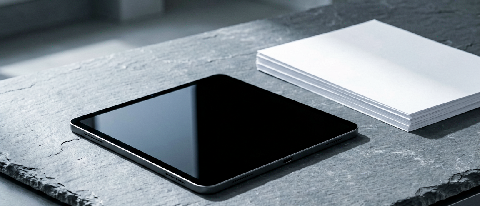 A minimalist editorial still life representing data compliance and regulatory boundaries