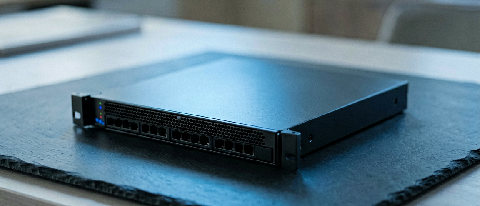 A secure, isolated server environment representing private AI deployment