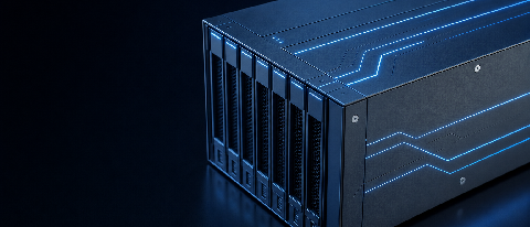 A conceptual editorial image representing shared computational resources and efficiency through an organized, high-tech abstract structure.